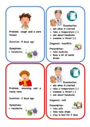 English Worksheet: health