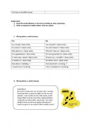 English Worksheet: The Face on the Milk Carton - Worksheet