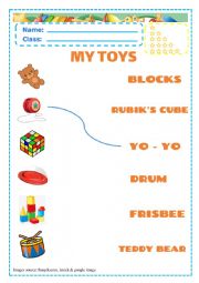 Toys worksheet P2