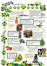 English Worksheet: Commonwealth Countries-Jamaica(8)