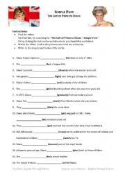English Worksheet: simple past