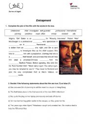 English Worksheet: Entrapment