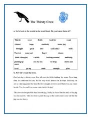 The thirsty crow : a reading comprehension exercise.