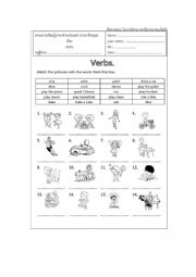 English Worksheet: Verb
