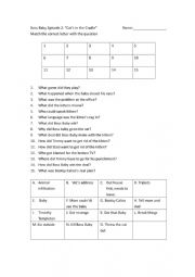 English Worksheet: Boss baBy  Episode 2