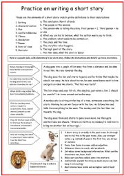 English Worksheet: Practice at writing a short story (2)