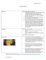 English Worksheet: Freedom writers