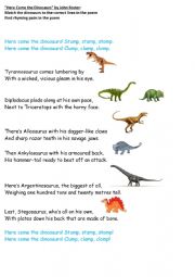 Dinosaurs poem -reading
