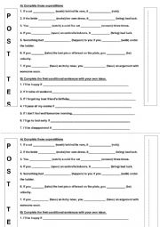 English Worksheet: first condition