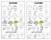 English Worksheet: clothes