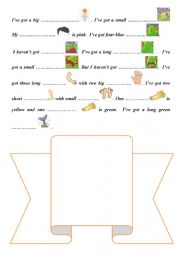 English Worksheet: Body parts