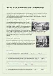 English Worksheet: The Industrial Revolution in the UK