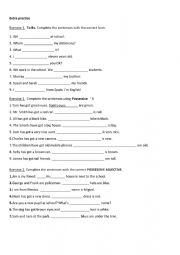 English Worksheet: Revision exercises