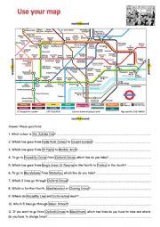 English Worksheet: Use the tube