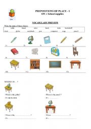 Prepositions of Place - 1