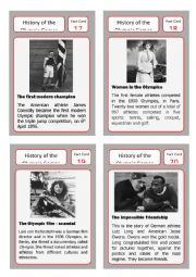 English Worksheet: From ancient to modern olympics: card set 17-20
