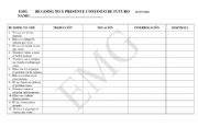 English Worksheet: Be going to - translation