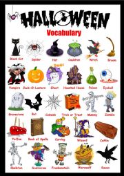 Halloween Vocabulary