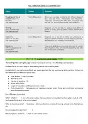 FCE exam structure