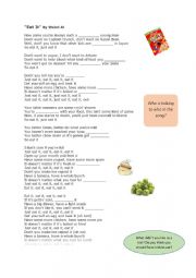English Worksheet: Eat it! Weird Al song