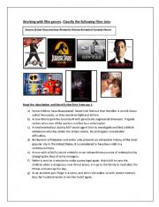 English Worksheet: Movies