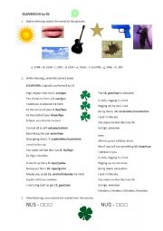 English Worksheet: Elevation by U2 - Vocabulary