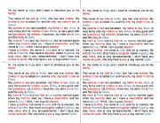 English Worksheet: Reading Comprehension Family Tree