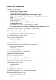 English Worksheet: Kung Fu Panda 1 movie worksheet 1 introduction