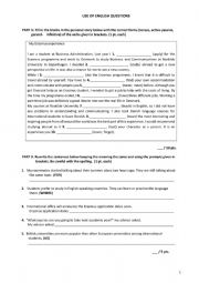 English Worksheet: Mixed Grammar