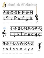 Alphabet Mistakes