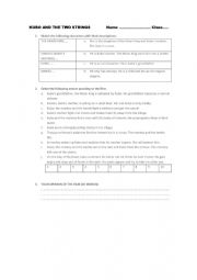 English Worksheet: KUBO AND THE TWO STRINGS EASY