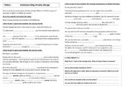 English Worksheet: Climate change