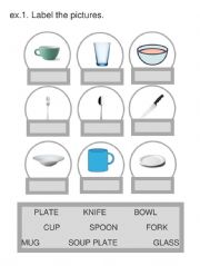 English Worksheet: kitchen utilities, kitchen appliances, cooking