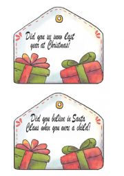 English Worksheet: christmas speaking