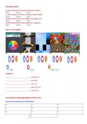 English Worksheet: Video games