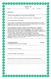 English Worksheet: Globalization Test