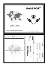 English Worksheet: International passport
