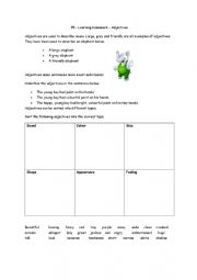 English Worksheet: Adjectives LKS2
