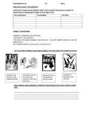 English Worksheet: The wizard of Oz