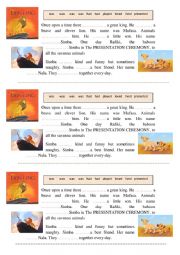 English Worksheet: THE LION KING