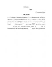 English Worksheet: VERB TO BE