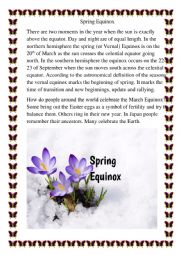 Spring Equinox