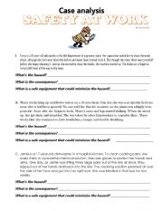English Worksheet: SAFETY AT WORK