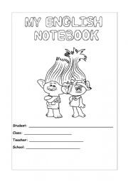 English Worksheet: English Notebook Folder