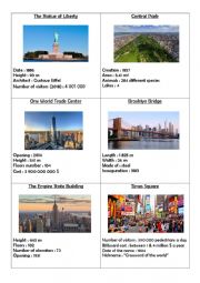 English Worksheet: New York city landmarks