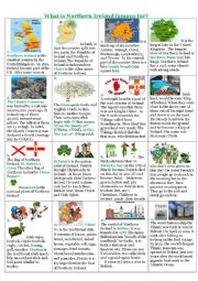 English Worksheet:                          What is Northern Ireland famous for?