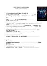 English Worksheet: Murder on the Orient-Express - Trailer