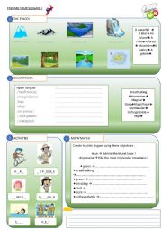 English Worksheet: Tourism Vocabulary