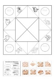 English Worksheet: cootie catcher