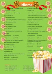 English Worksheet: idiom